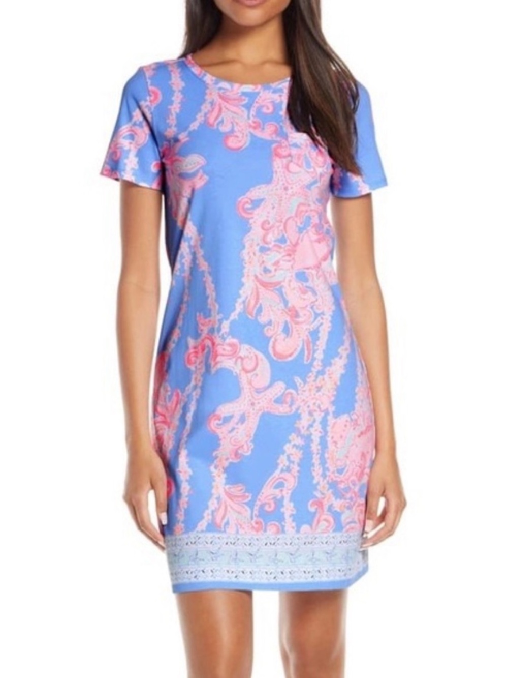 LILLY PULITZER The Declan Dress in Blue Peri Go with the Flow sz S